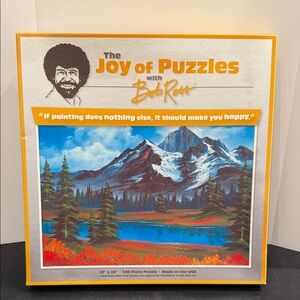 Wellspring Bob Ross The Joy Of Puzzles Spring 500 Piece Jigsaw Puzzle